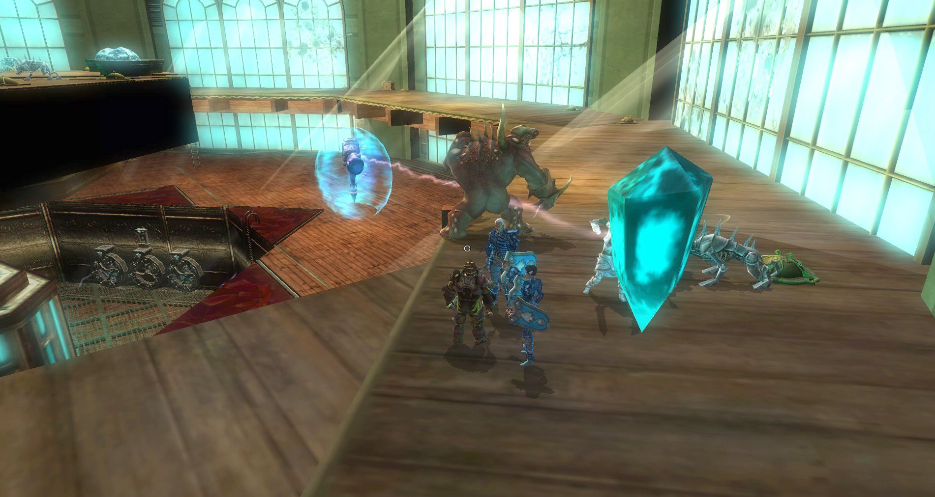 Dungeons & Dragons Online - Twizzels poses in House Cannith in our