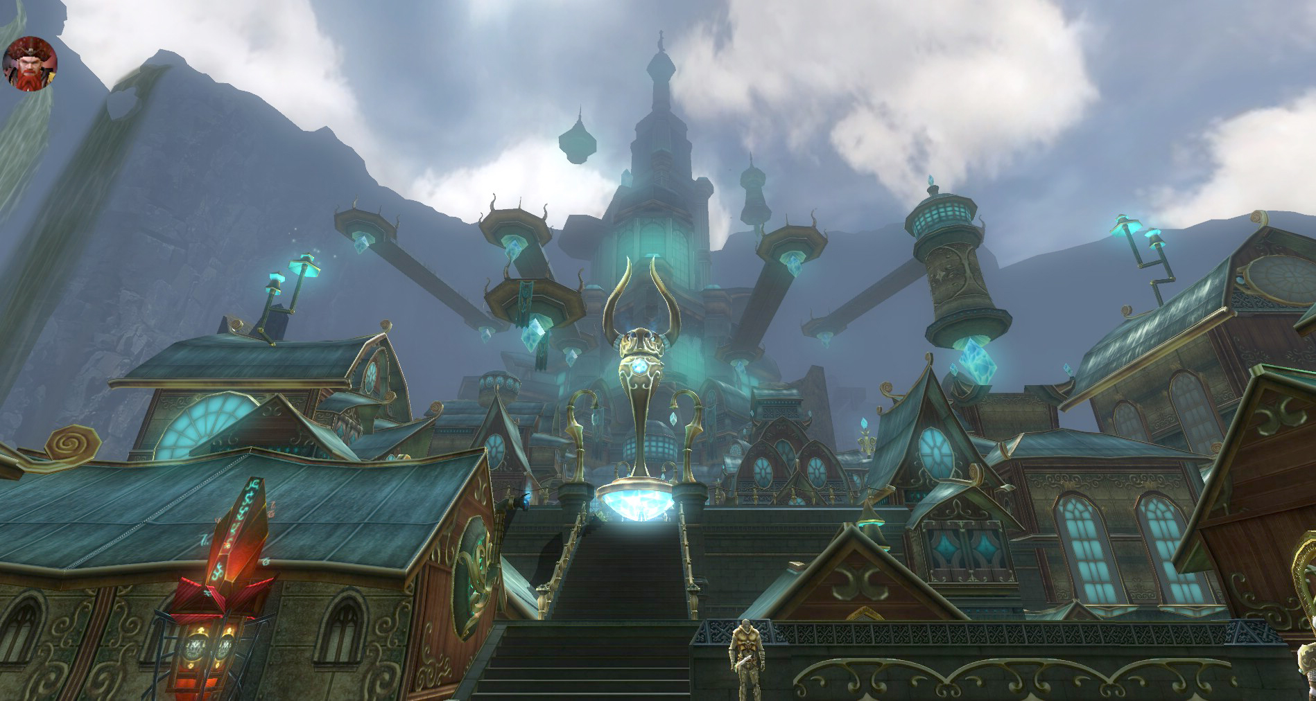 Dungeons & Dragons Online - Twizzels poses in House Cannith in our